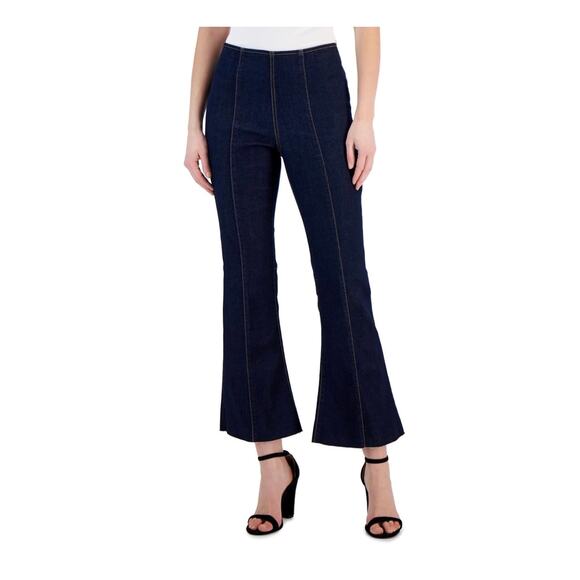 I.N.C. Women's High-Rise Pull-On Flared Cropped Jeans Size 4 NEW # H790 - Picture 1 of 8
